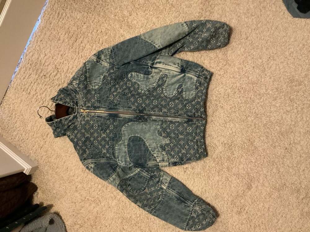 Louis Vuitton x Nigo Monogram Patchwork Denim Hooded Zip Jacket
